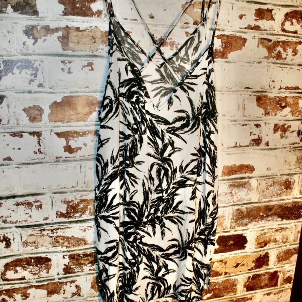 Onia Audrey Cover-Up Slip Dress Black and White - Picture 7 of 8